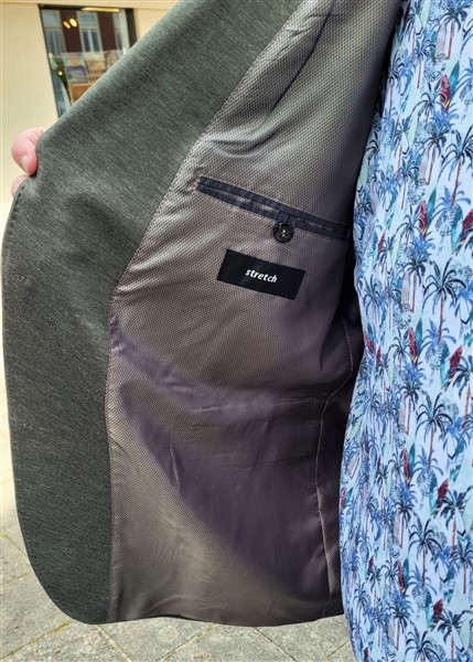 Gebr. Weis casual blazer CARLOS F, olive melée