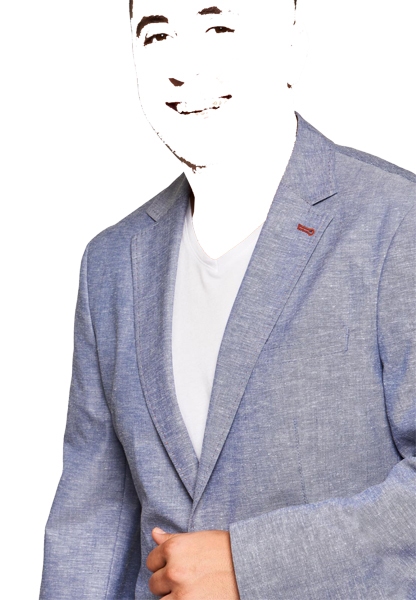 Gebr. Weis casual blazer Diego-A, steel blue