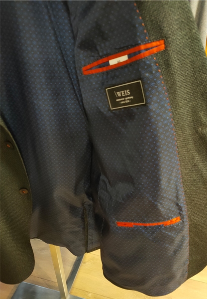 Gebr. Weis winter blazer jasje DIEGO K, antraciet melée