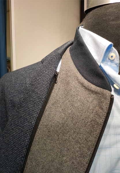 Gebr. Weis winter blazer jasje TAYLOR, grijs-blauw