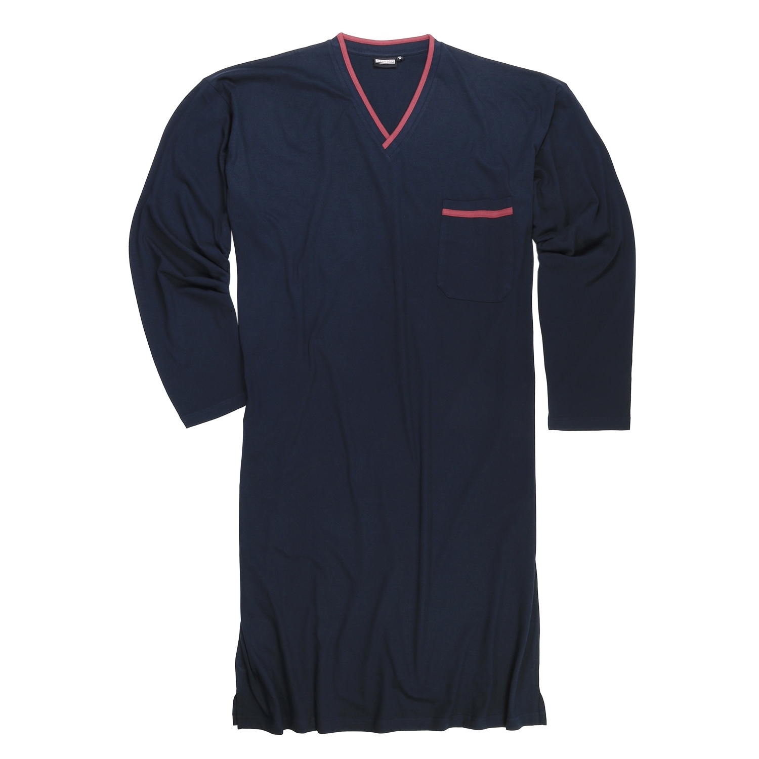 Jersey nachthemd lang model, navy blauw