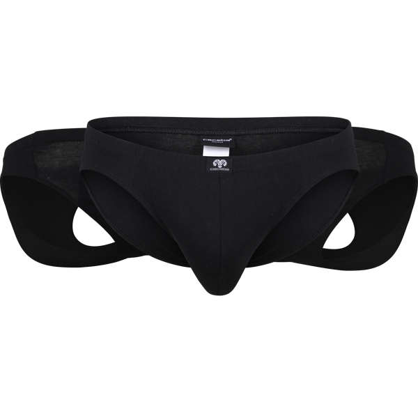 Konvex Slip 3-pack m. stretch, zwart (3 stuks)