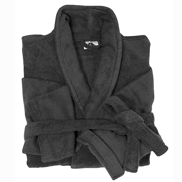 Kwaliteits badstof badjas, zwart