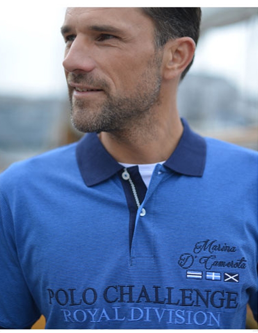 Meantime Polo 'Sailing Crew', navy blauw