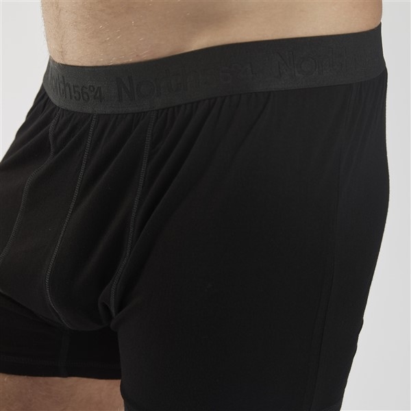 North 56°4 boxershort bamboo 2-pack, zwart