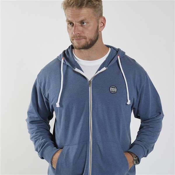 North 56°4 Cardigan met capuchon, mid blauw