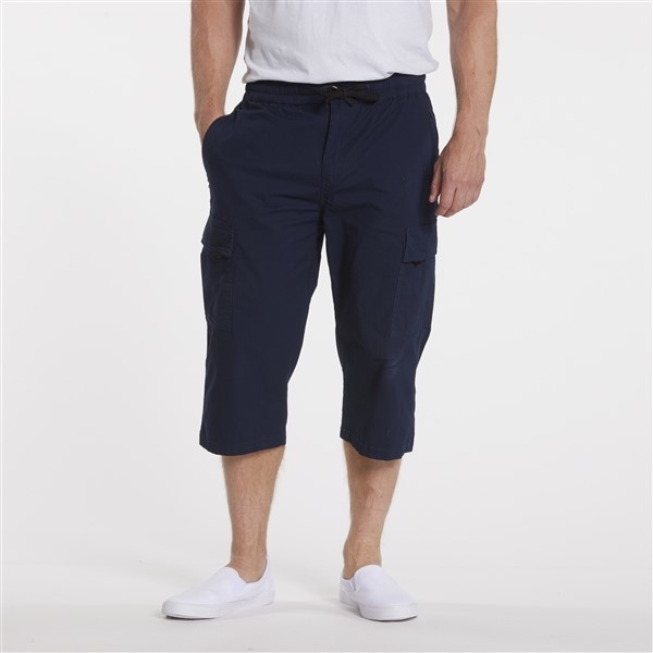 North 56°4 Cargo capri m. stretch+tricot boord, navy