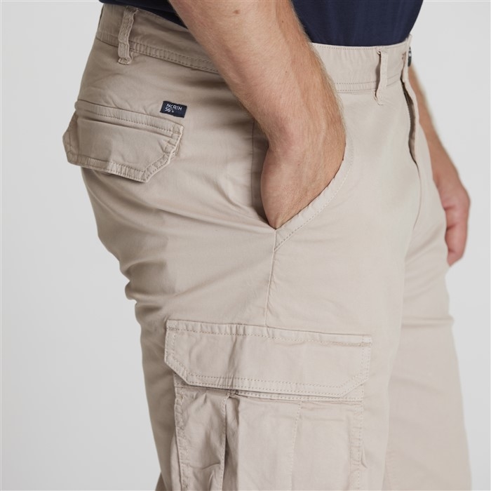 North 56°4 Cargo shorts met stretch, light sand