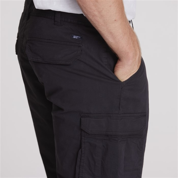 North 56°4 Cargo shorts met stretch, zwart