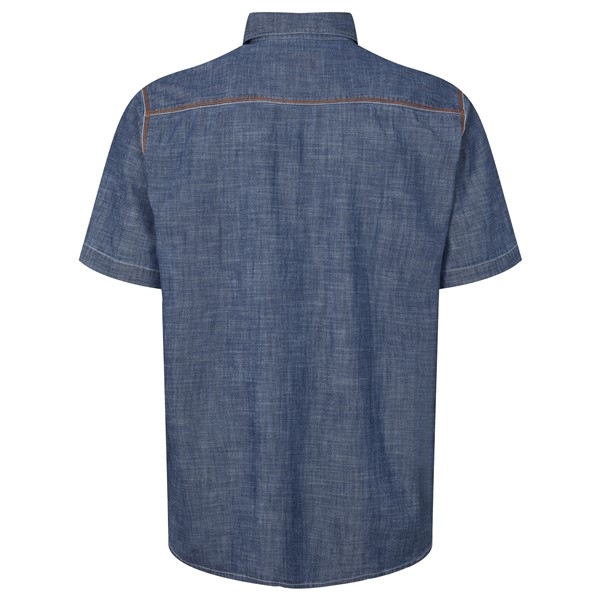 North 56°4 Chambray overhemd borstzakjes, denimblue