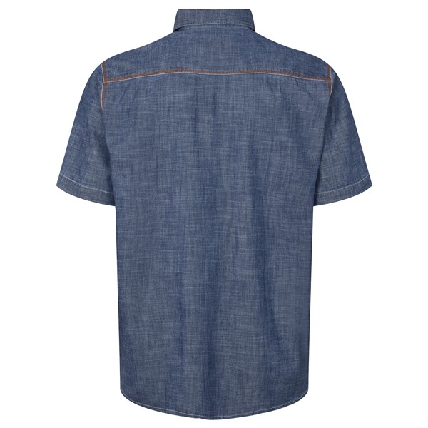 North 56°4 Chambray overhemd borstzakjes, denimblue