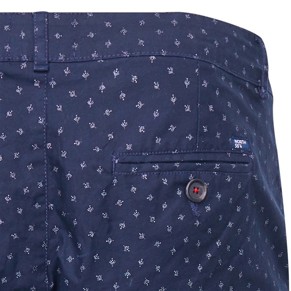 North 56°4 Chino shorts m. print, navy blue