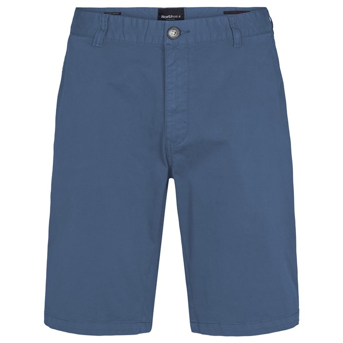North 56°4 Chino shorts m. stretch, blauw