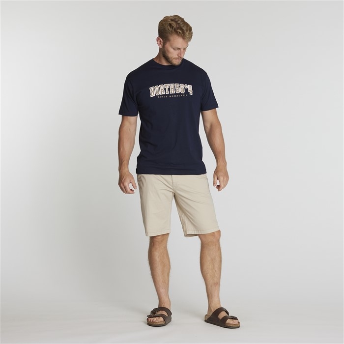 North 56°4 Chino shorts m. stretch, licht sand