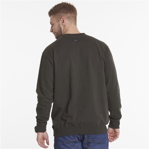 North 56°4 crew neck sweater "N56DENIM", zwart/grijs