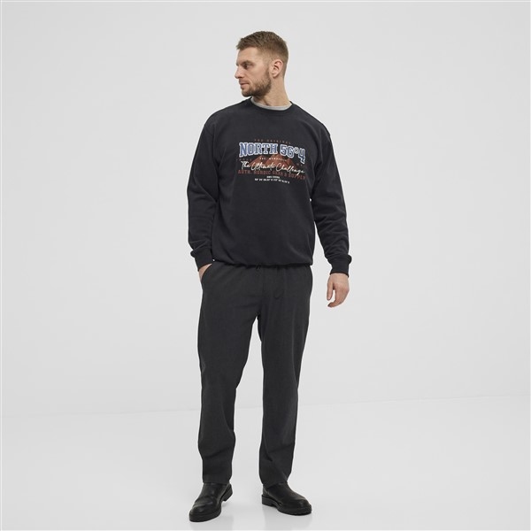 North 56°4 crewneck sweater 'NORTH 56°4', zwart