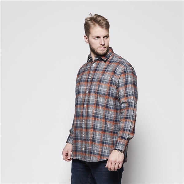 North 56°4 flanel blouse lange mouw, geruit