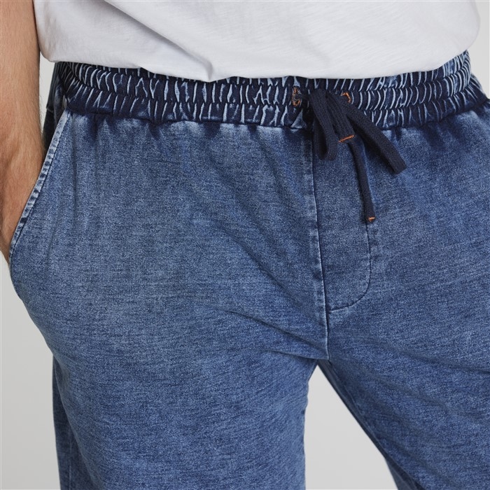 North 56°4 indigo sweat shorts, indigo blue