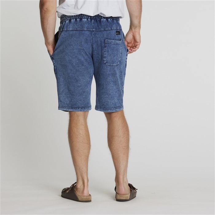 North 56°4 indigo sweat shorts, indigo blue
