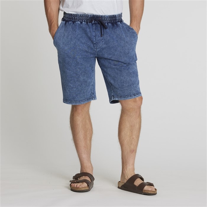 North 56°4 indigo sweat shorts, indigo blue