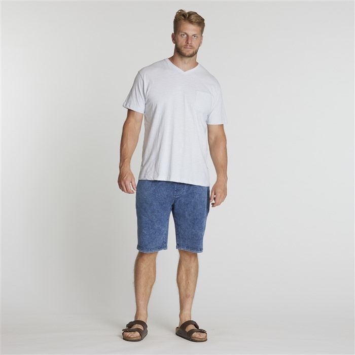 North 56°4 indigo sweat shorts, indigo blue