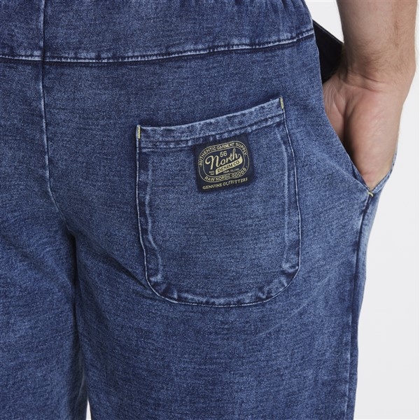 North 56°4 indigo sweat shorts, indigo blue