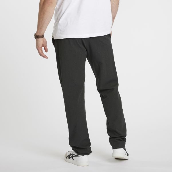 North 56°4 Pantalon m. stretch+elastisch boord, d.grijs