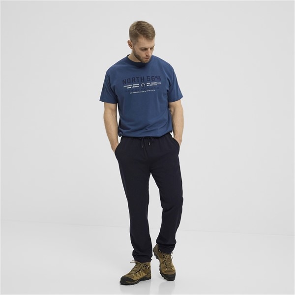 North 56°4 Pantalon m. stretch+elastisch boord, navy