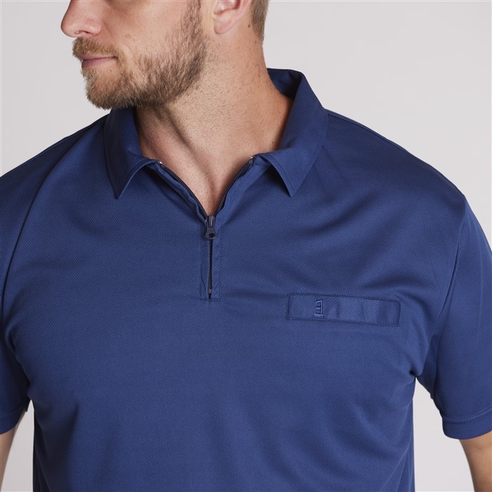 North 56°4 polo korte mouw Cool Effect, navy