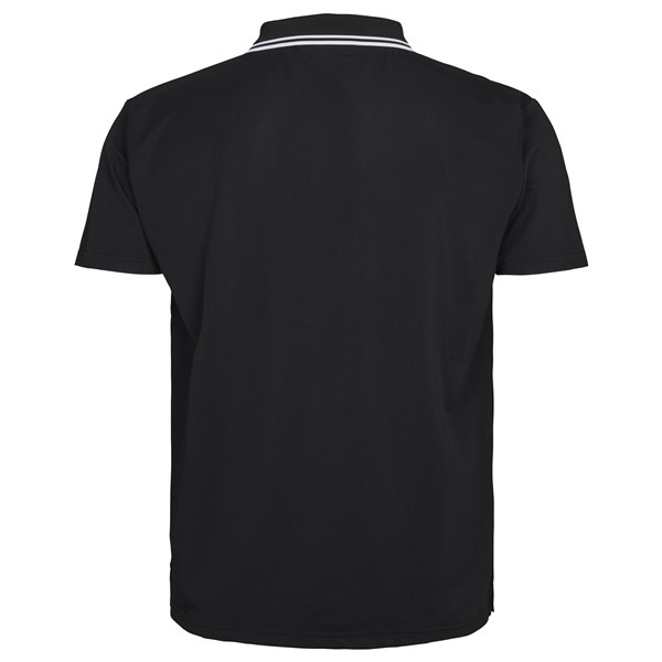 North 56°4 polo m. Cool Effect en stretch, zwart