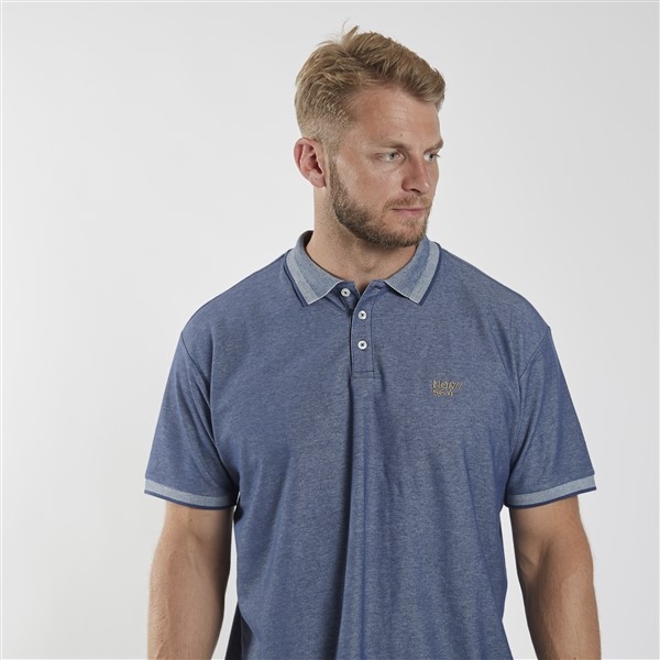 North 56°4 polo NOR//56°4, jeansblauw