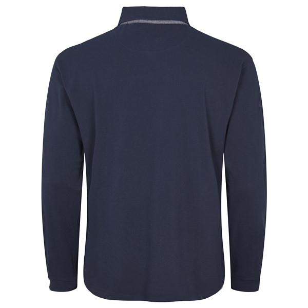 North 56°4 polo piqué lange mouw, navy blue