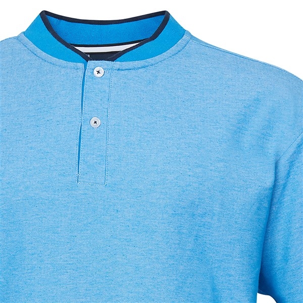 North 56°4 polo pique m. china boord, sky blauw