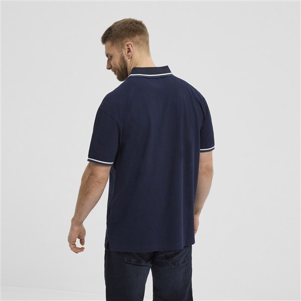 North 56°4 polo piquee m. stretch+contrast kraag, navy