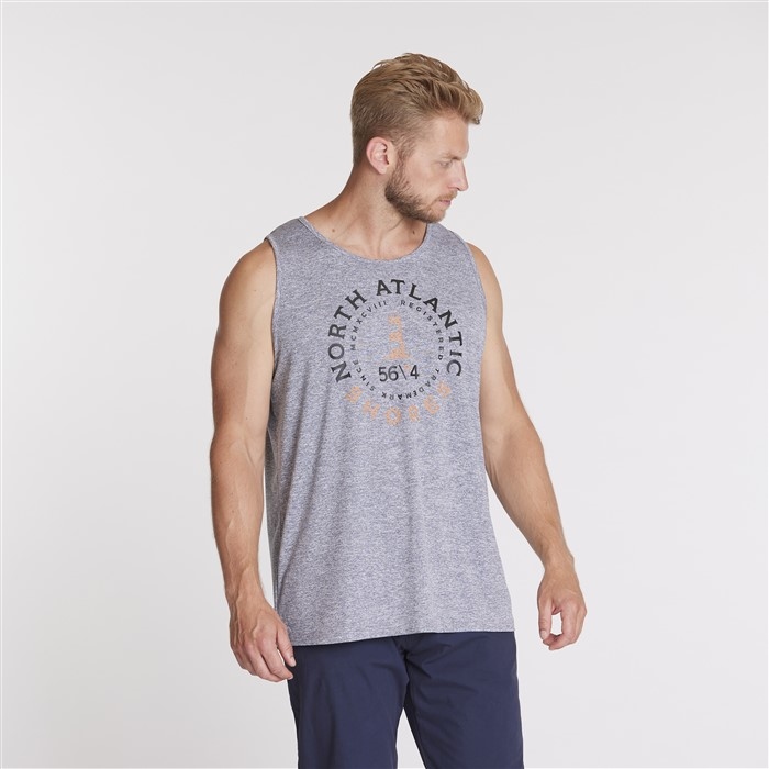 North 56°4 Singlet m. Cool Effect, grijs melee