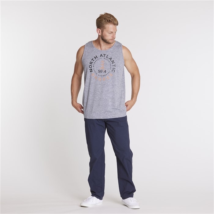 North 56°4 Singlet m. Cool Effect, grijs melee