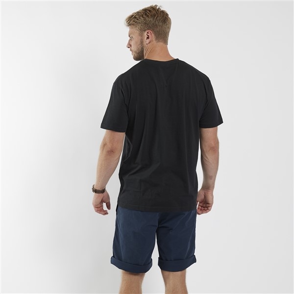 North 56°4 slup yarn T-shirt V-hals+borstzak, zwart