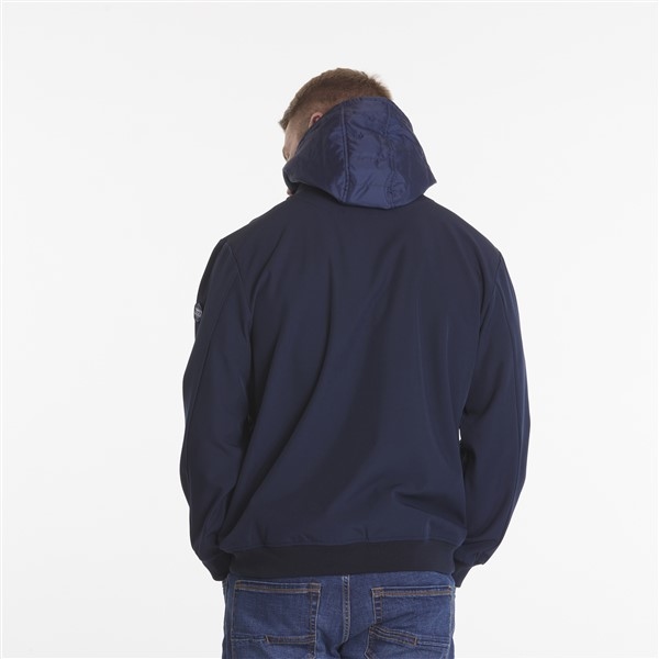 North 56°4 Softshell m. afrits capuchon, navy