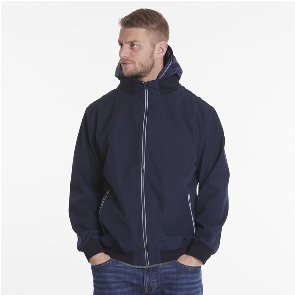North 56°4 Softshell m. afrits capuchon, navy