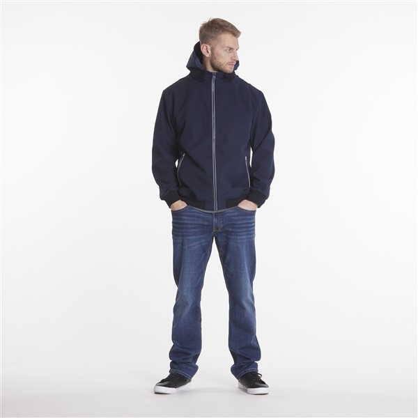 North 56°4 Softshell m. afrits capuchon, navy