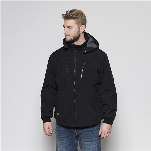 North 56°4 Softshell winterjack, zwart