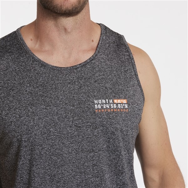 North 56°4 Sport tanktop, donkergrijs melée