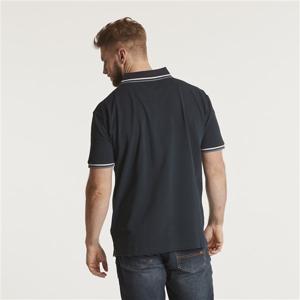 North 56°4 sportieve polo m. contrast kraag, navy
