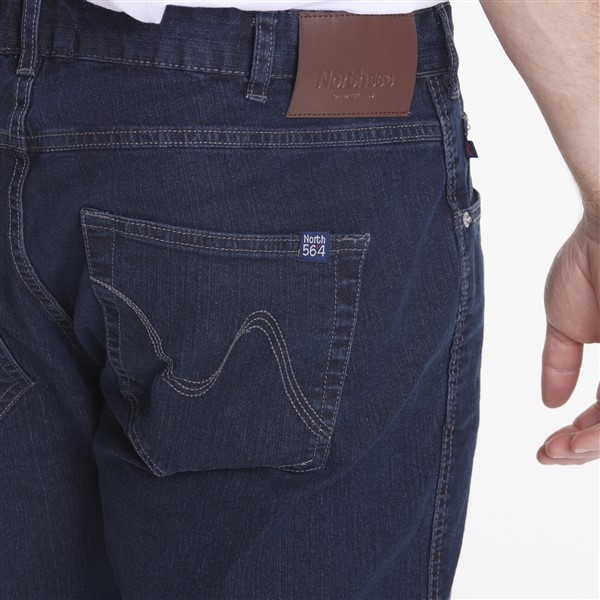 North 56°4 stretch jeans model Mick L34, blue wash