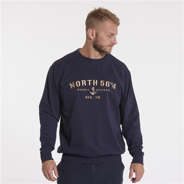 North 56°4 sweater 'NORTH 56°4', mid blue