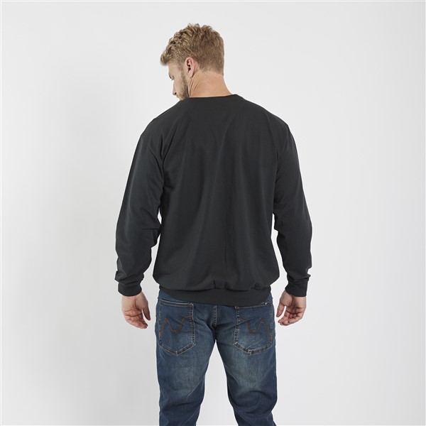 North 56°4 sweater 'North 56°4' borduur, zwart