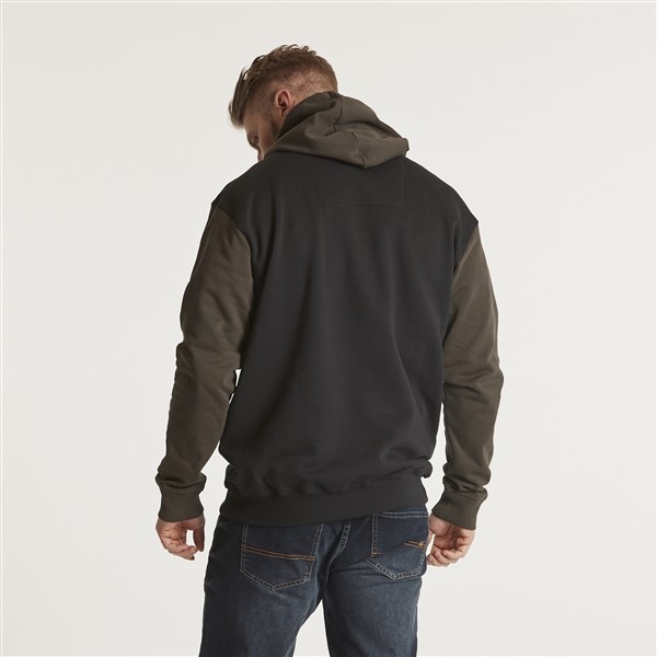 North 56°4 sweater m. capuchon, d.olijf