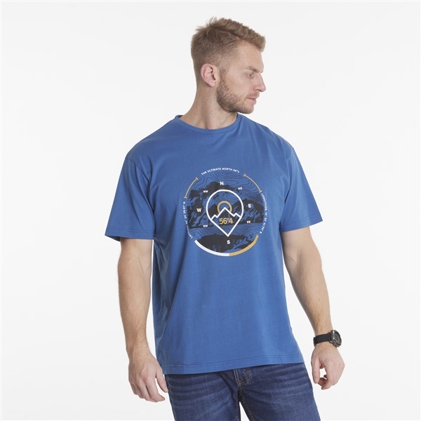 North 56°4 T-shirt 'Ultimate North', blauw