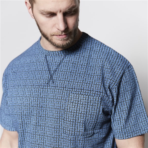 North 56°4 t-shirt m. borstzakje, all-over print