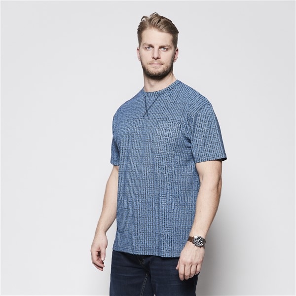 North 56°4 t-shirt m. borstzakje, all-over print